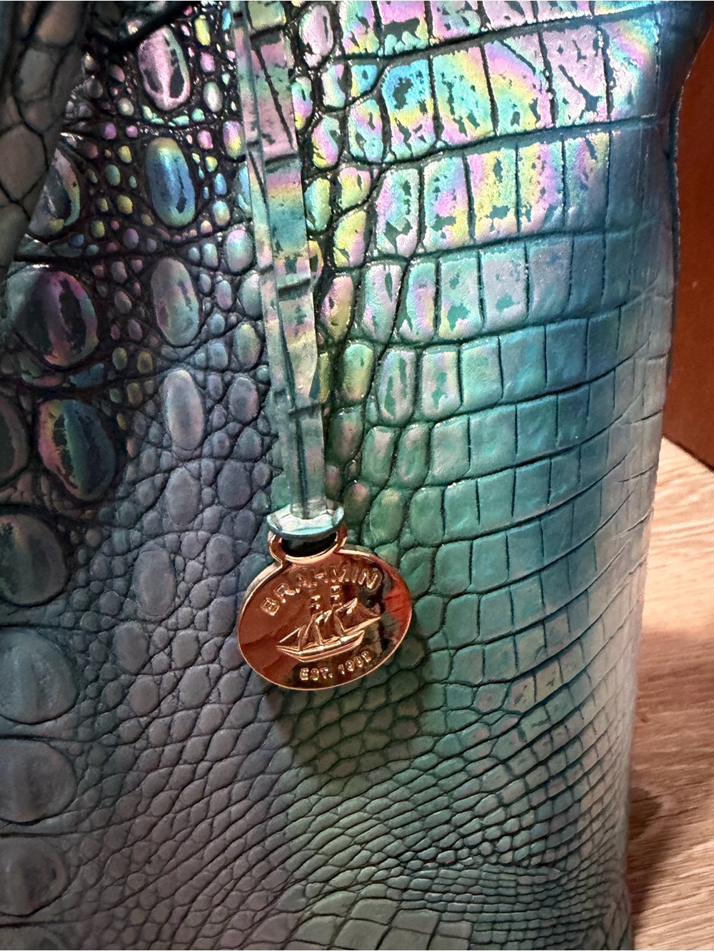Brahmin Duxbury Satchel - Blue Topaz Melbourne - Picture 2 of 4